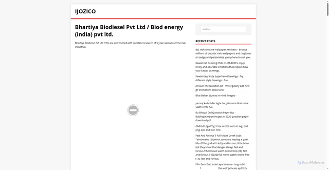 Security scan screenshot of https://cozijok.pages.dev/posts/bhartiya-biodiesel-pvt-ltd/