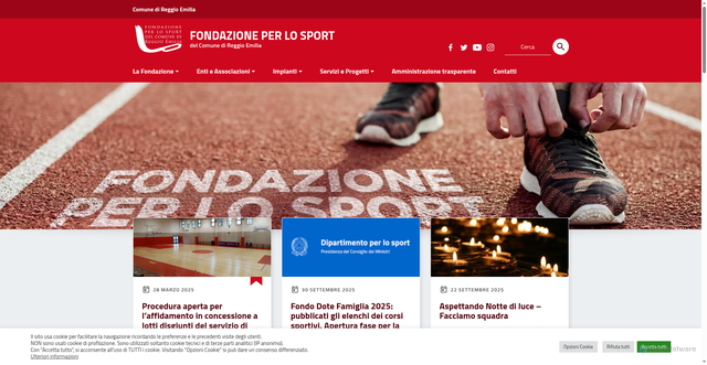 Security scan screenshot of https://www.fondazionesport.it/