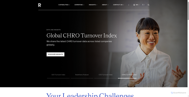 Security scan screenshot of https://russellreynolds.com