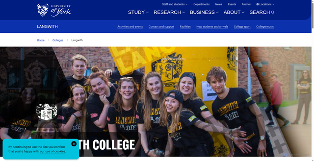 Security scan screenshot of https://www.york.ac.uk/colleges/langwith/