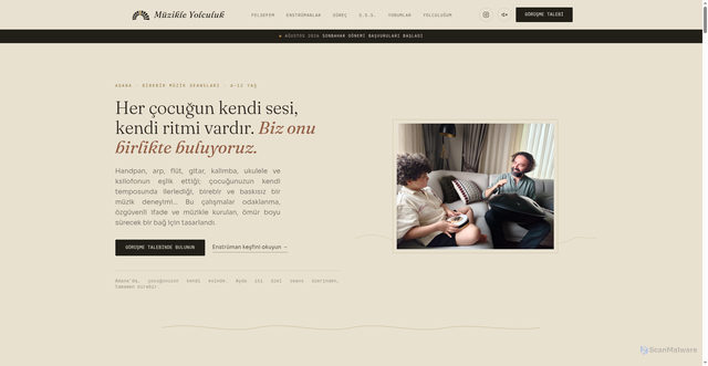 Security scan screenshot of http://muzikleyolculuk.com/