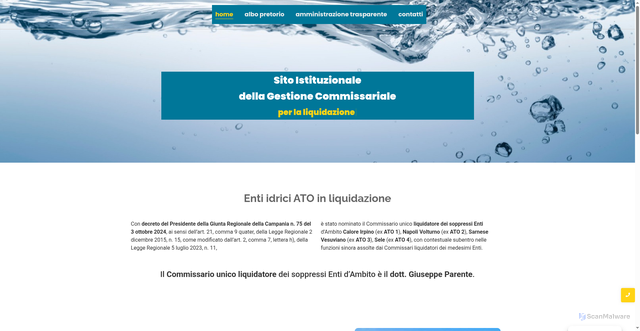 Security scan screenshot of https://www.liquidazioneato.it/