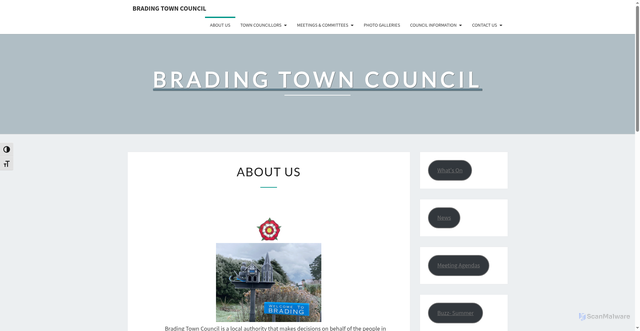 Security scan screenshot of http://www.brading.gov.uk/