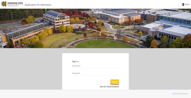 Security scan screenshot of https://kennesaw.my.site.com