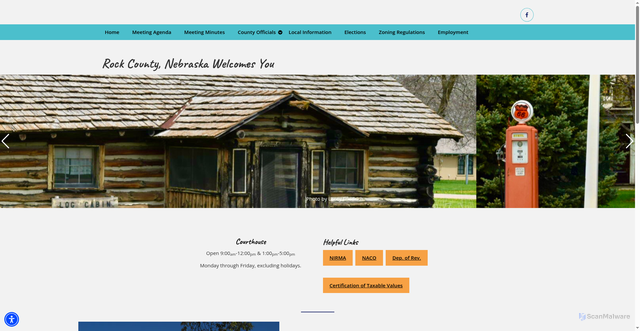 Security scan screenshot of https://rockcountyne.gov/