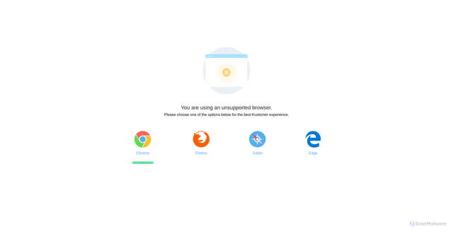 Security scan screenshot of https://onpoint-warranty.kustomerapp.com