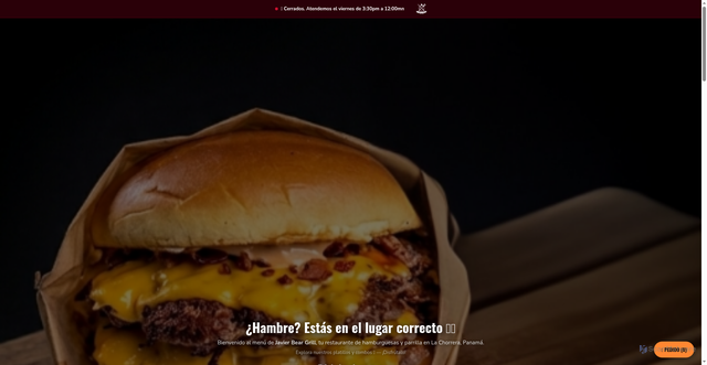Security scan screenshot of https://menujaviergrill.store/