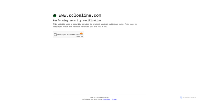 Security scan screenshot of https://cclonline.com