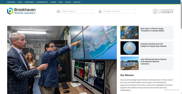 Security scan screenshot of https://www.bnl.gov/world/