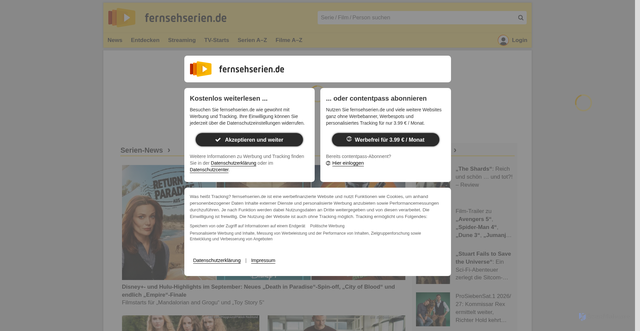 Security scan screenshot of https://www.fernsehserien.de