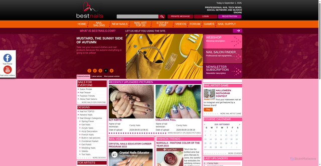 Security scan screenshot of https://www.bestnails.com/