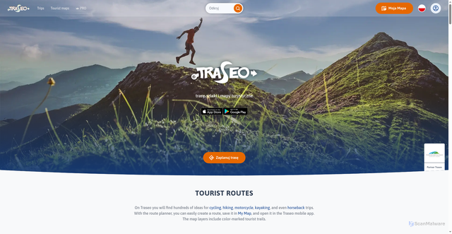 Security scan screenshot of https://traseo.pl