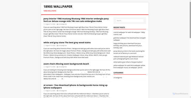 Security scan screenshot of https://1890swallpaper.pages.dev/page/6/