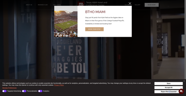 Security scan screenshot of https://www.texasamhotelcc.com/