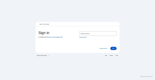 Security scan screenshot of https://fitness-os-mirror.pages.dev/