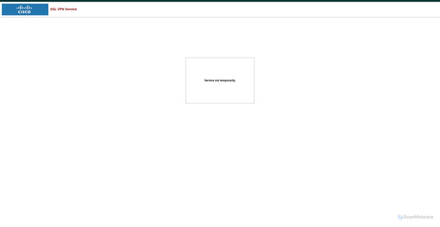 Security scan screenshot of https://vpn.southwesternhealth.org