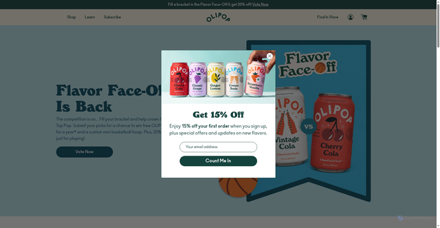 Security scan screenshot of https://drinkolipop.com