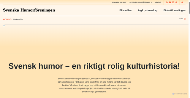 Security scan screenshot of https://humormuseum.se