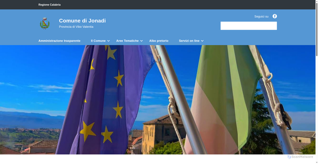 Security scan screenshot of https://www.comune.ionadi.vv.it/