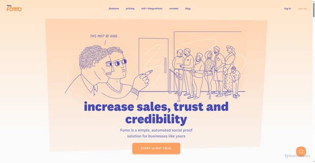 Security scan screenshot of https://e.fomo.com/
