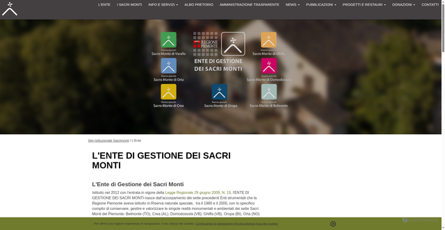 Security scan screenshot of https://www.sacri-monti.com/
