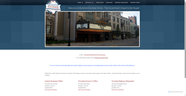 Security scan screenshot of https://rockfordtownshipil.gov/