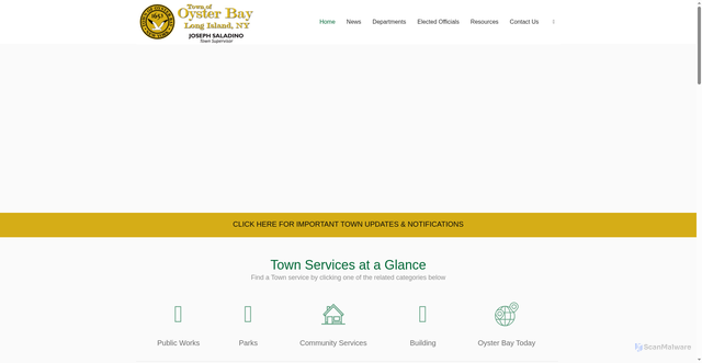 Security scan screenshot of https://oysterbaytown.com/