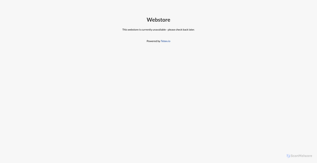 Security scan screenshot of https://webstore.tebex.io