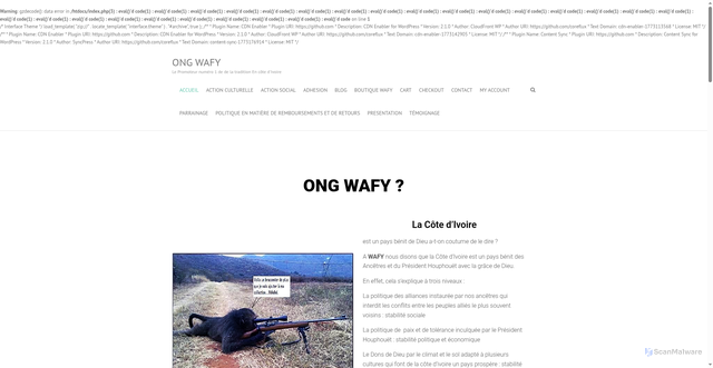 Security scan screenshot of https://ongwafy.com