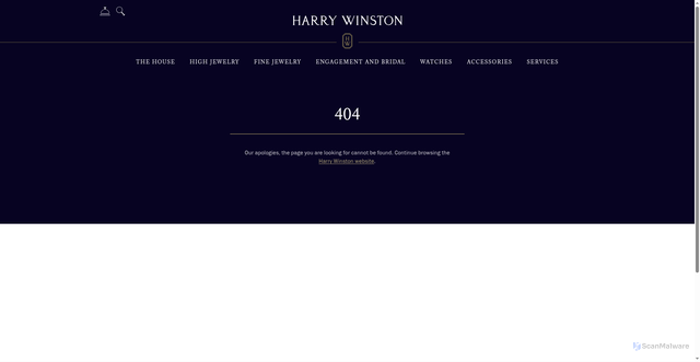 Security scan screenshot of https://harrtad.com/en/404.html