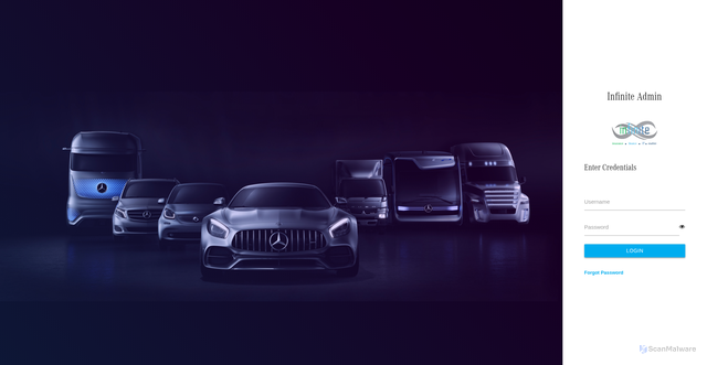 Security scan screenshot of https://admin.kr.dev.aap.infinite.i.mercedes-benz.com