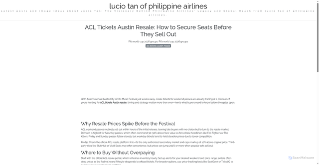 Security scan screenshot of https://lensanetworkcorner-dp73d2pc3rnz.edgeone.app/acl-tickets-austin-resale.html