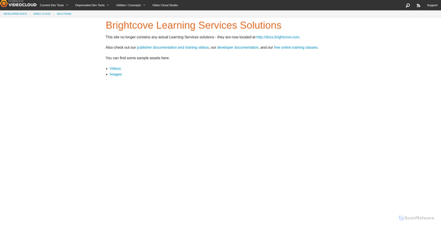 Security scan screenshot of https://solutions.brightcove.com