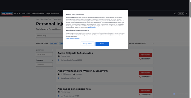 Security scan screenshot of https://law.usnews.com/law-firms/practice-area/personal-injury