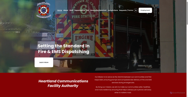 Security scan screenshot of https://www.hcfa911ca.gov/
