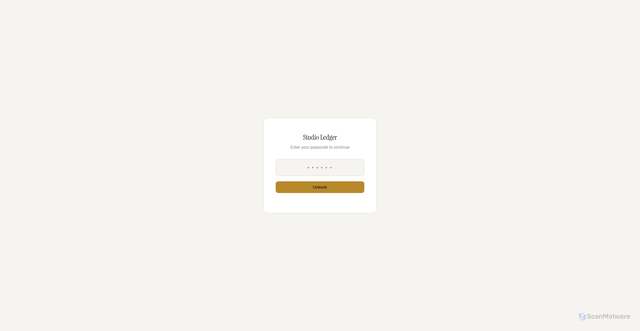 Security scan screenshot of https://studio-ledger.pages.dev/