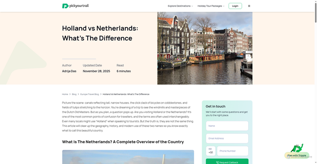 Security scan screenshot of https://pickyourtrail.com/blog/holland-vs-netherlands