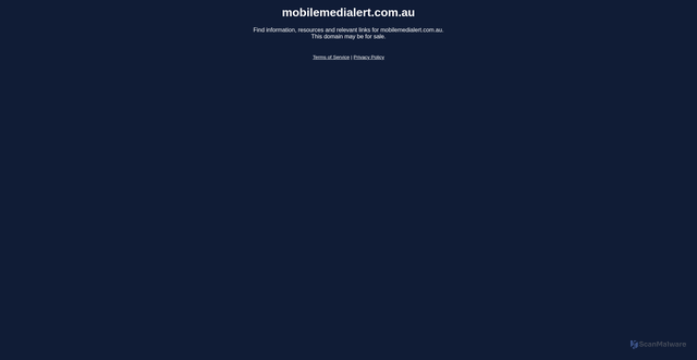 Security scan screenshot of https://mobilemedialert.com.au