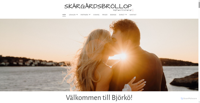 Security scan screenshot of https://skargardsbrollop.se