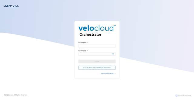 Security scan screenshot of https://vco33-usvi1.velocloud.net