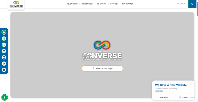 Security scan screenshot of https://conversetx.gov/