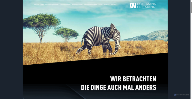 Security scan screenshot of http://www.pohlmannhofmann.de/