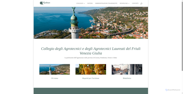 Security scan screenshot of https://www.agrotecnici.fvg.it/