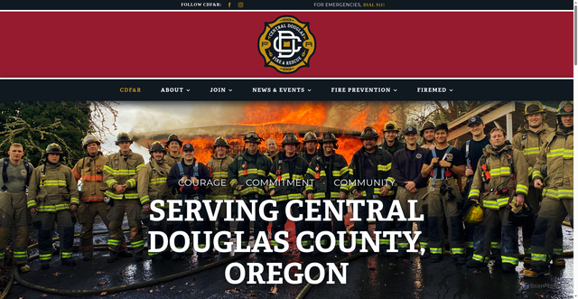 Security scan screenshot of https://cdfr-or.gov/