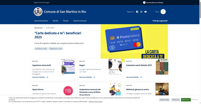 Security scan screenshot of https://www.comune.sanmartinoinrio.re.it/
