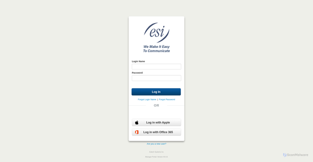 Security scan screenshot of https://nms-41-las.esihs.net