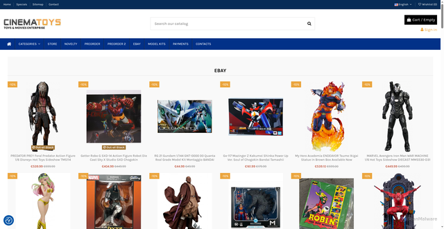 Security scan screenshot of https://cinematoys.it