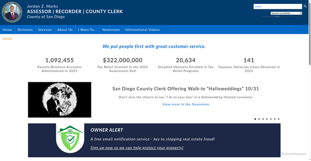 Security scan screenshot of https://www.sdarcc.gov/