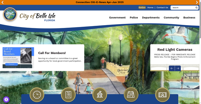 Security scan screenshot of https://www.belleislefl.gov/