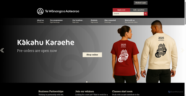 Security scan screenshot of https://www.twoa.ac.nz/